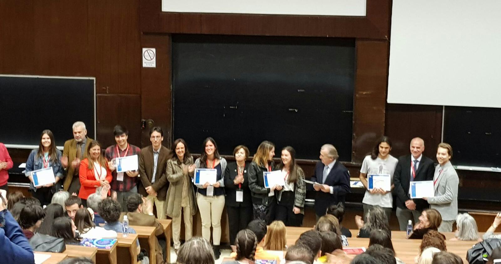 Manuel Iglesias en la entrega de premios del XIII Congreso de Investigación para Estudiantes Pregraduados de Ciencias de la Salud.