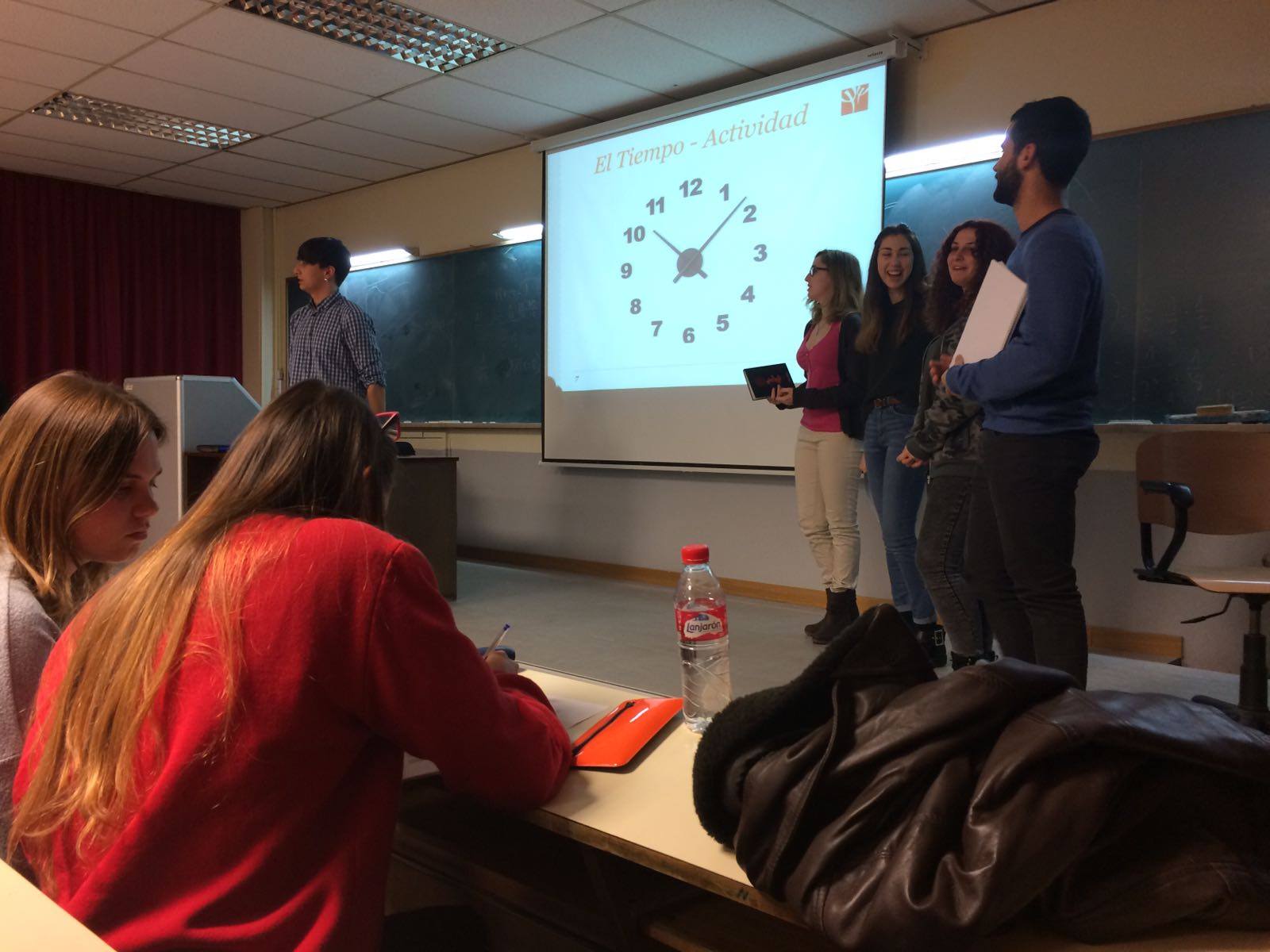 Actividad de la formación sobre la organización del tiempo en una charla/taller.